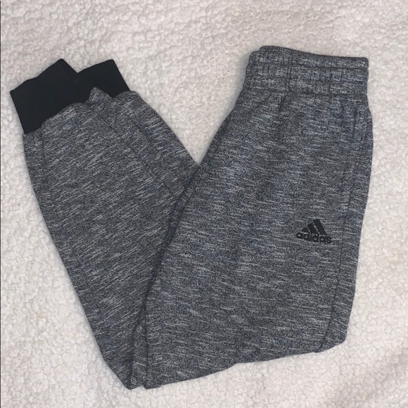 Adidas Boys Gray joggers - Picture 1 of 4